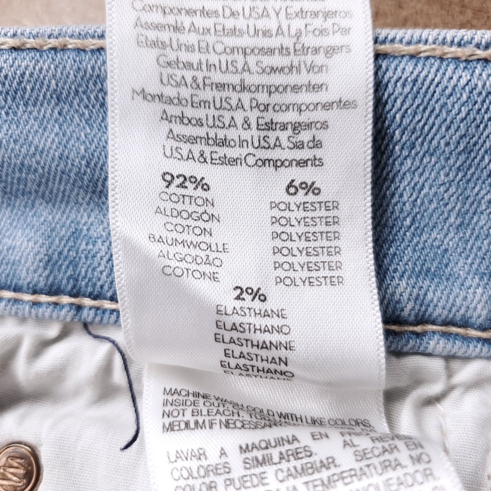 Mother High Waisted Rider Ankle Fray Jeans Women 28 Blue Stretch Distressed - Picture 13 of 13